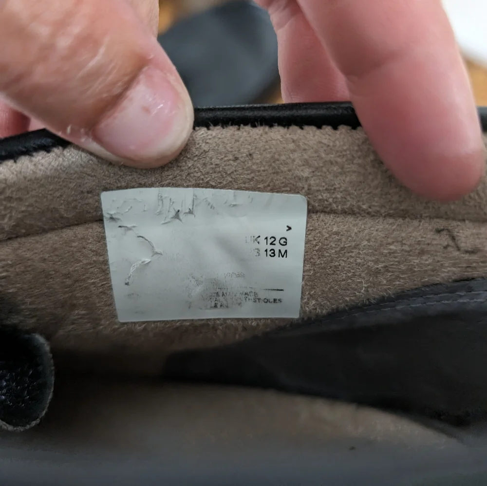 Clarks Stinson  Shoes Black 63362 leather ‎ MEN SIZE 13M